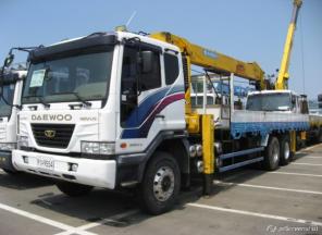 грузовик Daewoo Novus с крановой установкой Soosan 2008 г