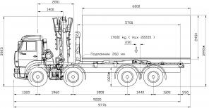 Ломовоз КАМАЗ 65201 КМУ Epsilon M100Z77