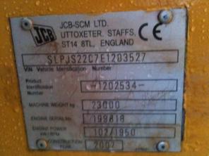   JCB JS220, 2007.