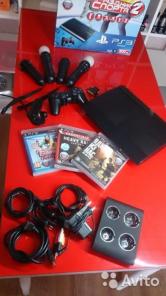 PlayStation PS3 SuperSlim 500gb + Move + 17 