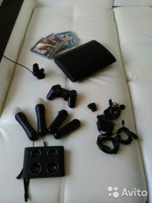 PlayStation PS3 SuperSlim 500gb + Move + 17 