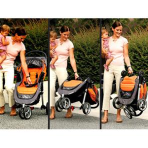 Baby Jogger City Mini  ,     (orange/gray)