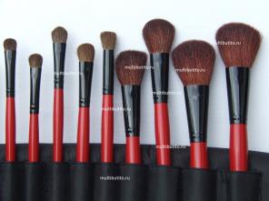 Кисти для макияжа из натурального ворса пони, козы, соболя, барсука. Shu Uemura, Nars, Bobbi Brown, МАC, Pupa.