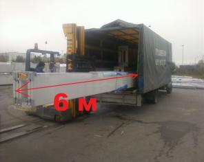 перевезти груз 6 метров