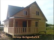 Дома, бани из бруса под ключ. Не дорого. Доставка.