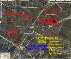 2 земельных участка по 12 сот С-Пб, Старо Паново,