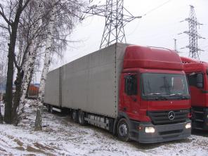 Тентованный Mercedes Actros 2536, 2005г.