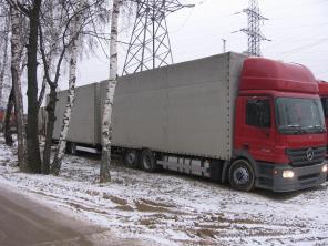 Тентованный Mercedes Actros 2536, 2005г.