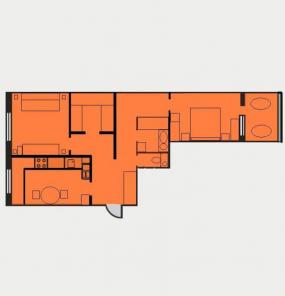 Продается двухкомнатная квартира