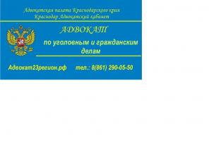 Адвокат по уголовным, гражданским и арбитражным делам