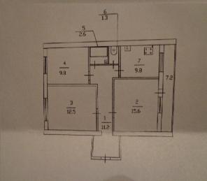 Продаю 2-х комнатную квартиру, 6-я Дачная