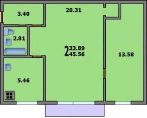 Продам 2-х комнатную квартиру, м. Улица Подбельско