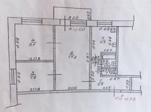 Трехкомнатная квартира с хорошим ремонтом в Данкове Липецкой области