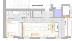 2-комнатная квартира в реновированном доме в центре Риги