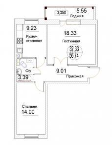 Продается 2-к.кв. МО, Обухова