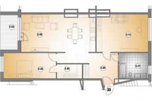3-комнатная квартира в новом проекте в центре Риги