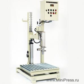 Линия розлива масел, краски, лака, нефтепродуктов в канистры и бочки