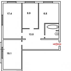 Продажа 3-к. кв. 70 кв.м, СПб, Колпино