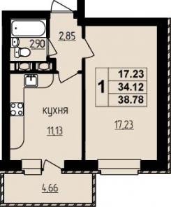 В жилом комплеске продается кавартира