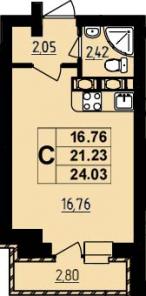 Акция на квартира-студию от Застройщика