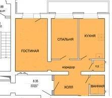 Продаю 2-х комнатную квартиру в новом доме, Техническая 3а