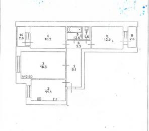 Продаю 3х комнатную квартиру, СХИ, дом 2010 года