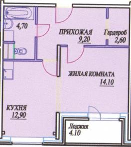 Продается 1 комнатная квартира 48 м2, 4/12 эт. монолитно-кирпичного дома, ПГТ Снегири, Истринский район Моск. обл., ЖК "Новые Снегири"