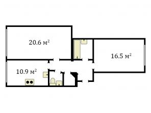 Продажа 2-к. кв. 61 кв.м, Адмиралтейский р-н, СПб