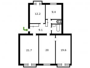 Продажа 4-к. кв. 99 кв.м, Московский р-н, СПб