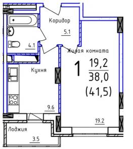 Продам 1-комнатную квартиру в новостройке Подольск