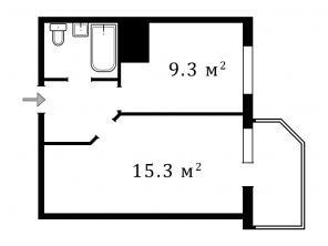 Продажа 1-к. кв. 35 кв.м, Невский р-н, СПб