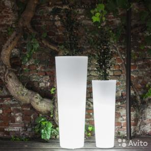 Кашпо Newpot High (with LED), 35x90см