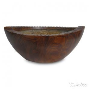 Кашпо Wood Bowl (пластик), 34x19xН14см
